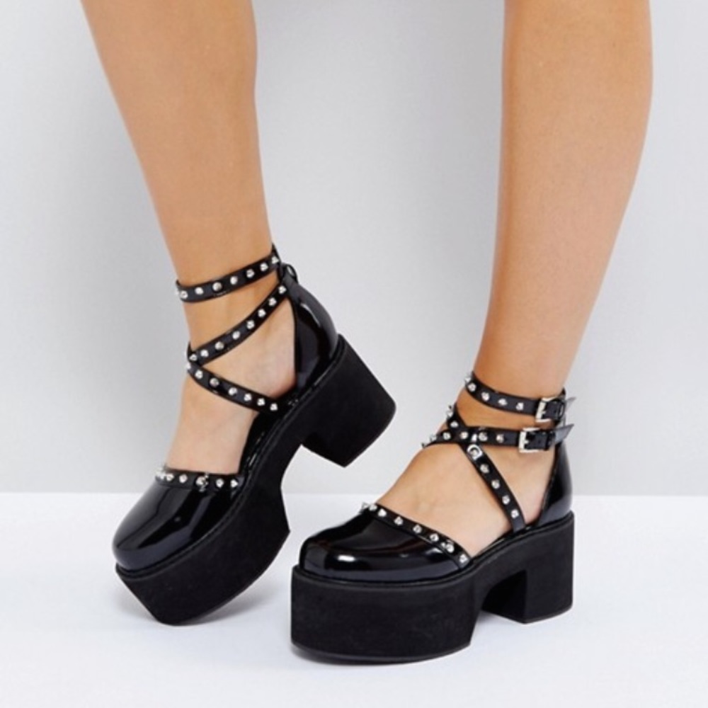 NWOT ASOS Studded Platform Mary Jane